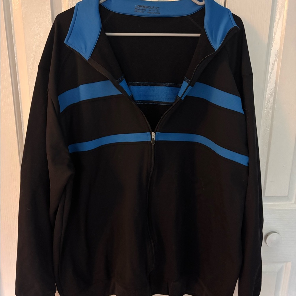 Nike golf Black and Blue Zip-Up Jacket
